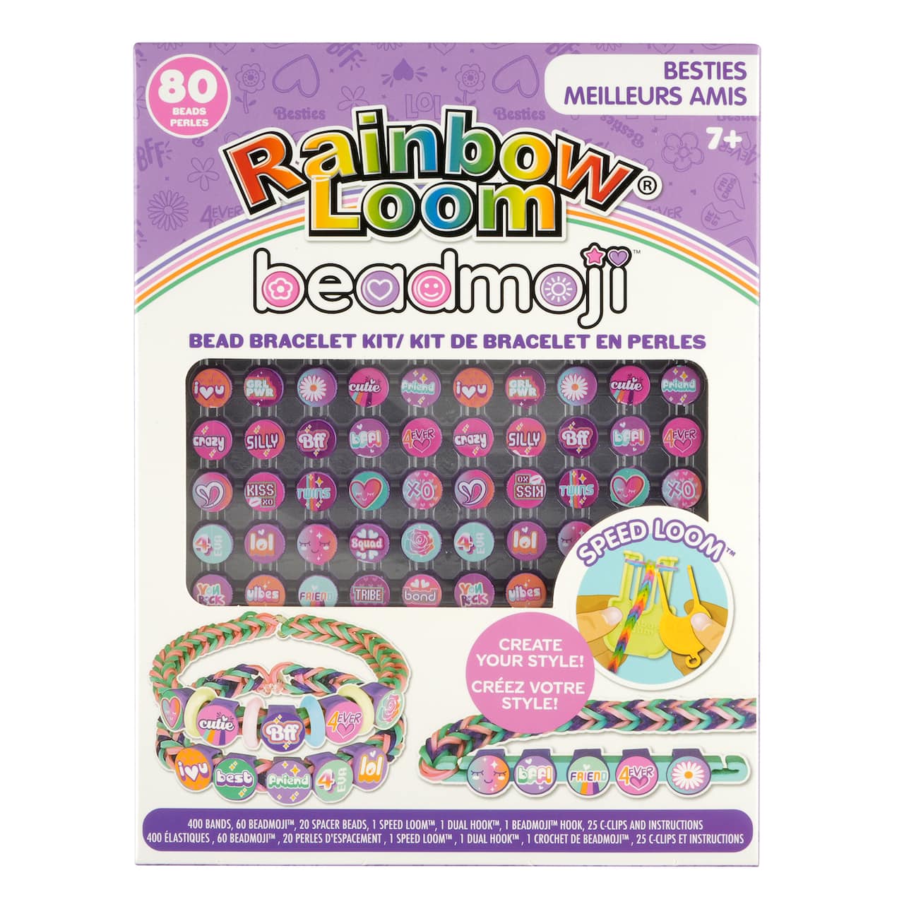 Trousse pour fabrication de bracelets meilleurs amis Beadmoji de Rainbow Loom